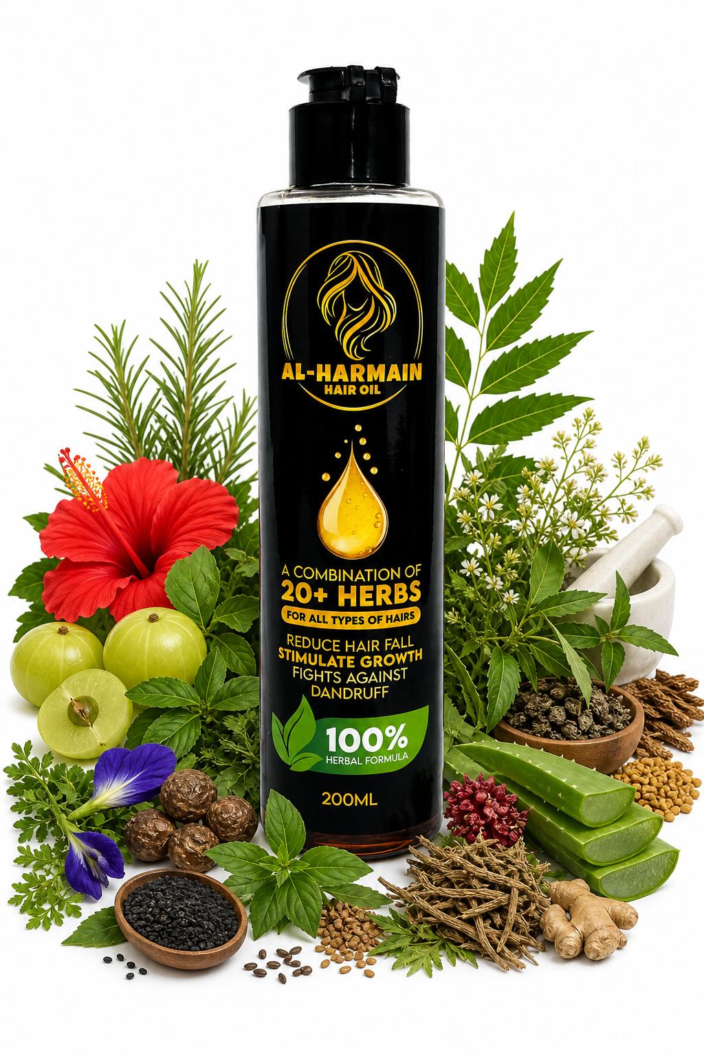 Al-Harmain Hair Oil (200ml) – Anti-Hair Fall & Hair Growth Formula