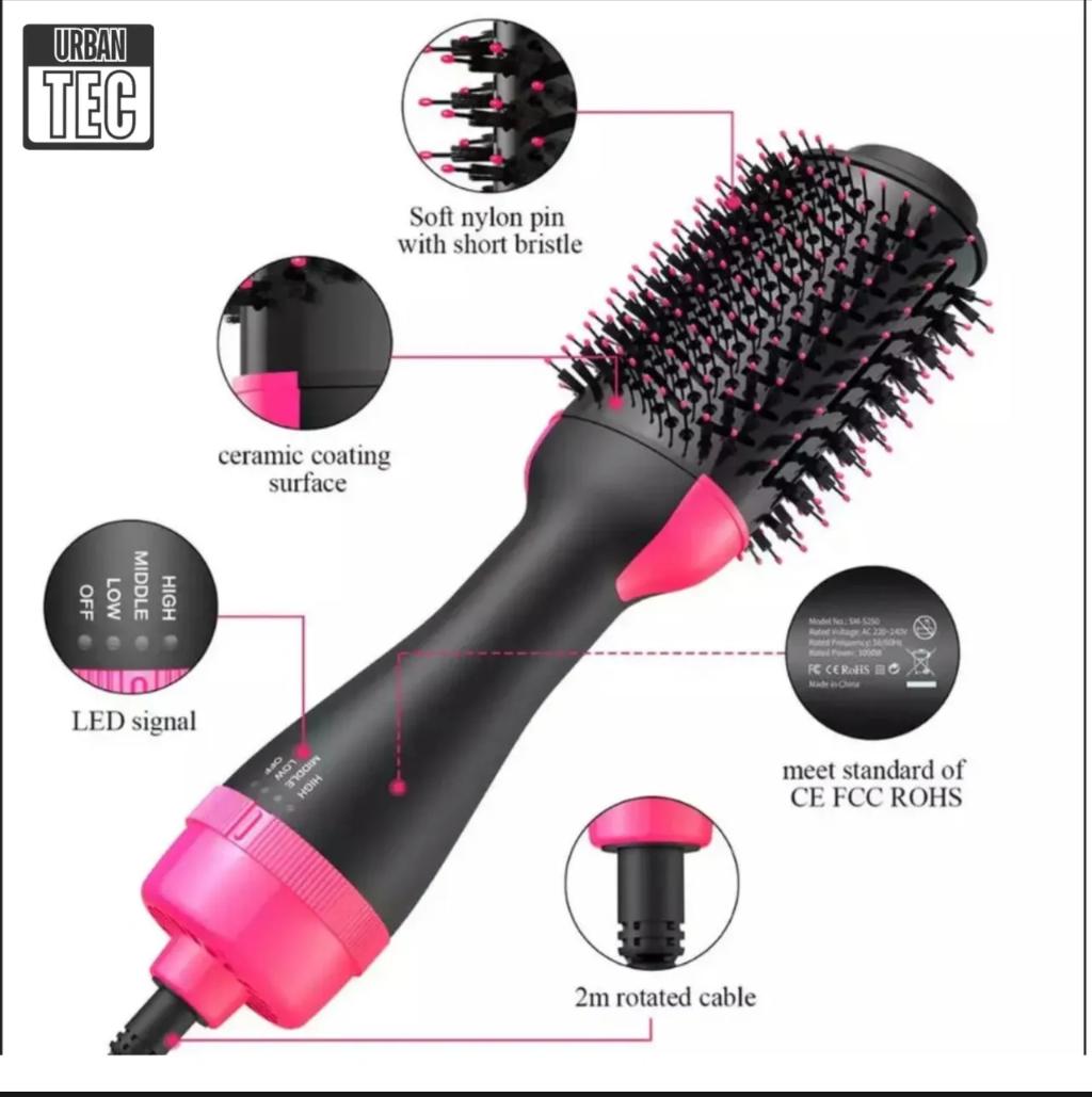 One Step Hair Dryer & Styler | 3-in-1 Hot Air Brush for Drying, Straightening & Curling