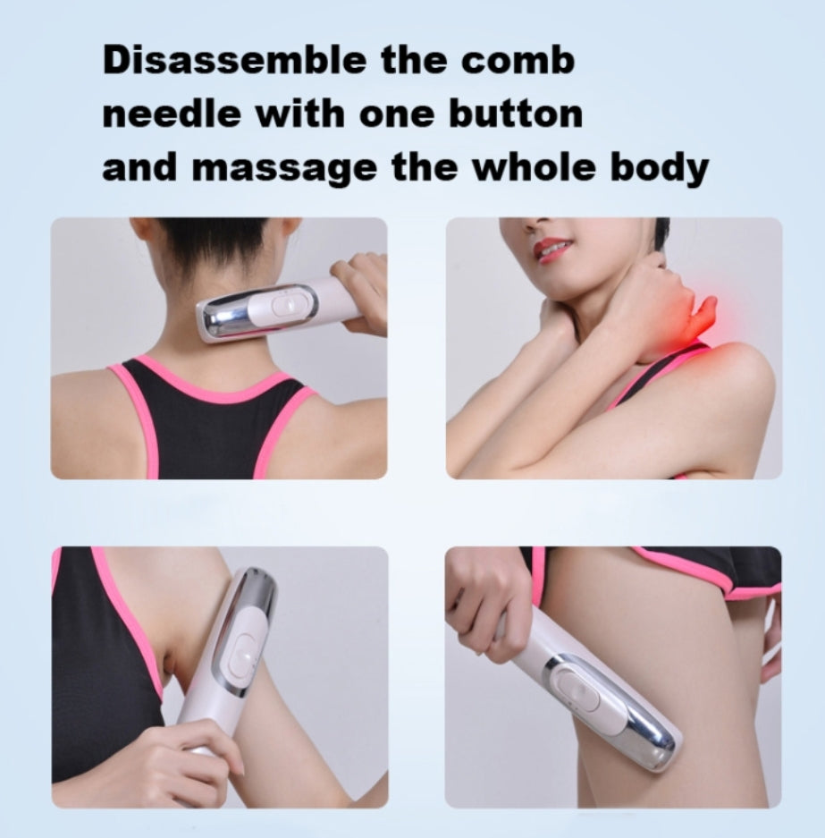 Electric Hair Scalp Massager Comb | Rechargeable Head Massager for Hair Growth & Relaxation