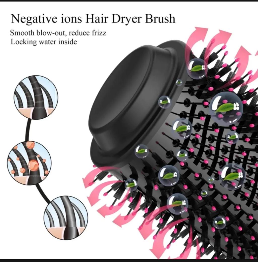 One Step Hair Dryer & Styler | 3-in-1 Hot Air Brush for Drying, Straightening & Curling