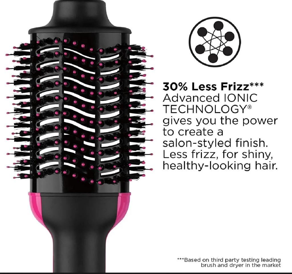 One Step Hair Dryer & Styler | 3-in-1 Hot Air Brush for Drying, Straightening & Curling